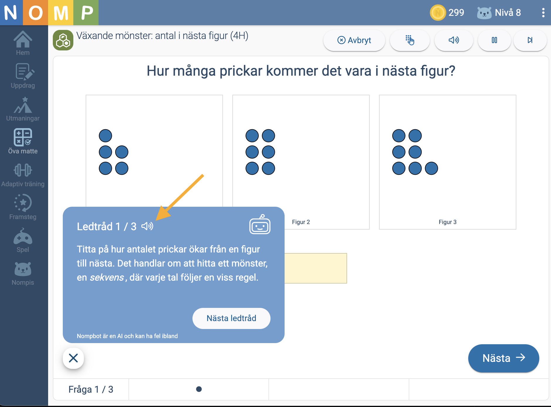 Uppläsning av ledtrådar